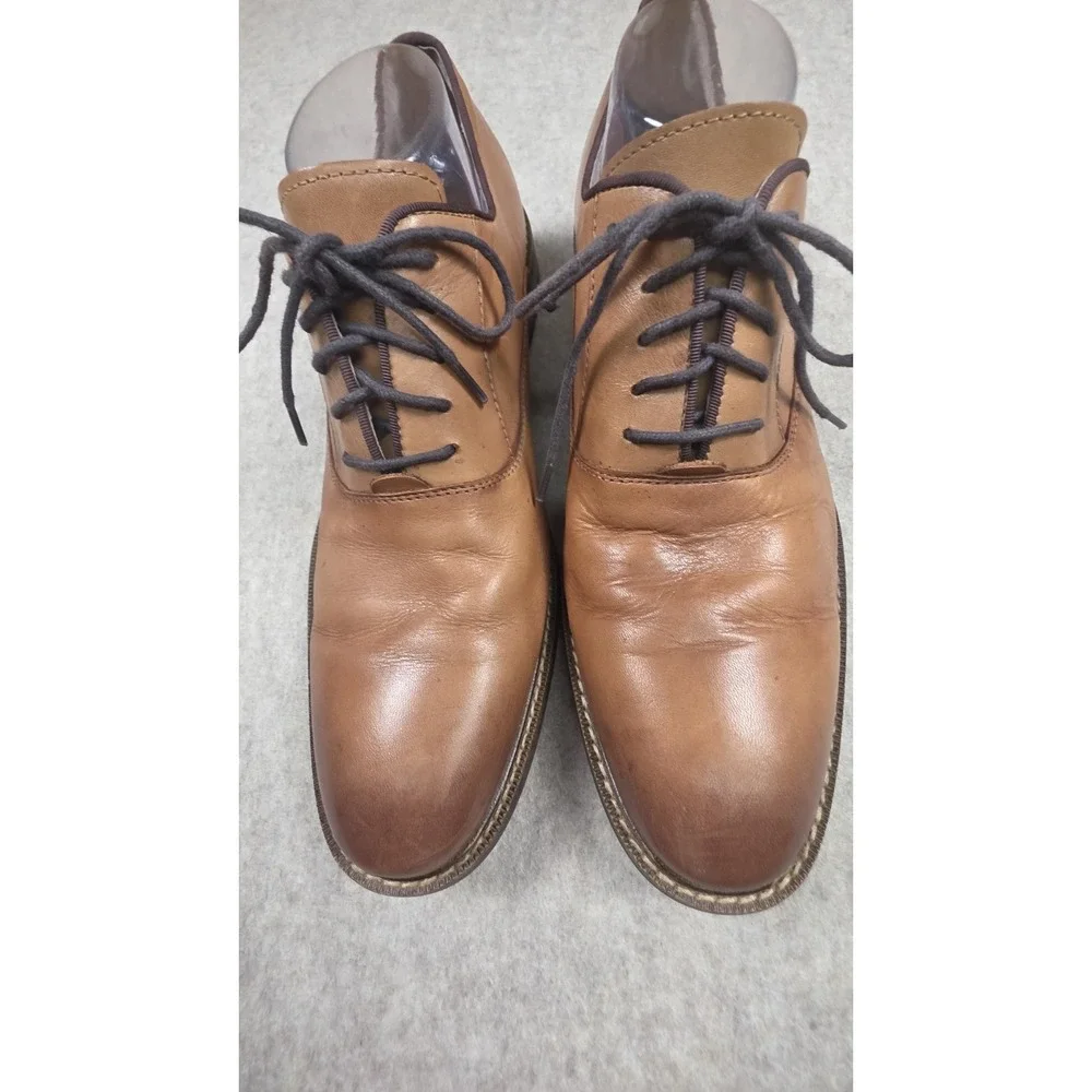 Vince Camuto Lyre Derby Dress Shoes Cognac‎ Soft Leather Size 11M